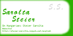 sarolta steier business card